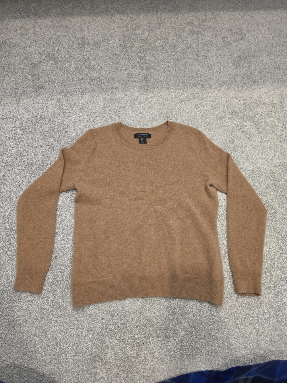 2-ply Cashmere Crewneck Sweater - Camel Brown